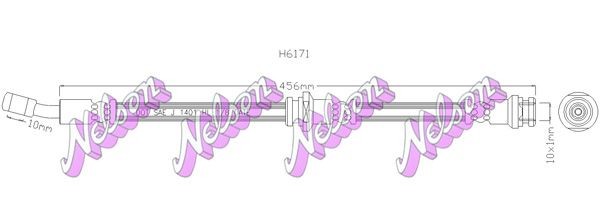 KAWE Brake hose Article number: H6171 cheaply