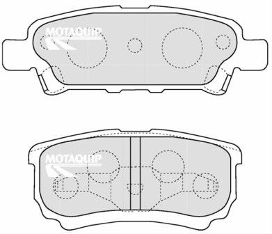MOTAQUIP Brake pad set Article number: LVXL1218 cheaply