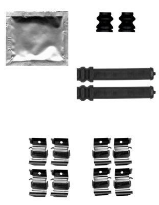 MINTEX MBA1855 Σετ βοηθ. εξαρτημάτων, τακάκια φρένων PAJERO 3.2 Di-D 175 PS Πετρέλαιο 2007