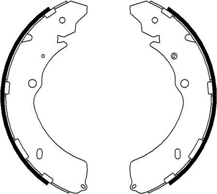 MINTEX Brake Shoe Set Article number: MFR671 cheaply