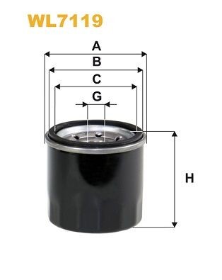 WIX FILTERS Oil filter Article number: WL7119 cheaply