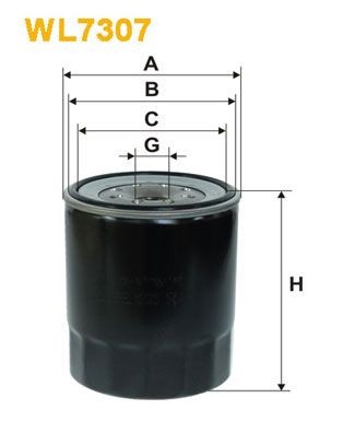 WIX FILTERS Oil filter Article number: WL7307 cheaply