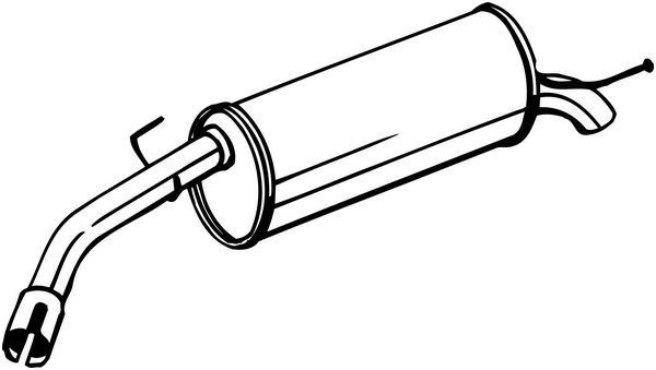 BOSAL Rear silencer Article number: 185-435 cheaply