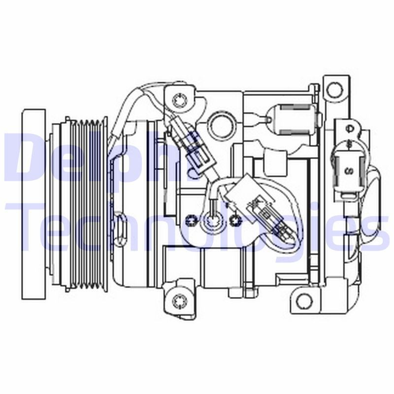 DELPHI Air conditioning compressor Article number: CS20508 cheaply