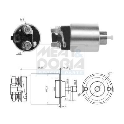 MEAT & DORIA Starter solenoid Article number: 46285 cheaply