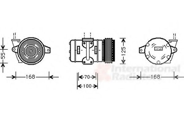 VAN WEZEL Air conditioning compressor Article number: 7400K036 cheaply
