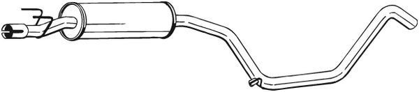 BOSAL Middle silencer Article number: 285-029 cheaply