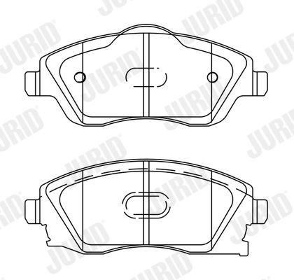 JURID Brake pad set Article number: 573011J cheaply