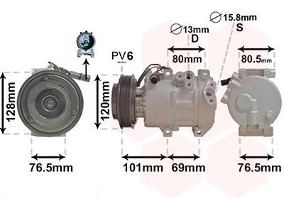 VAN WEZEL Air conditioning compressor Article number: 8301K703 cheaply