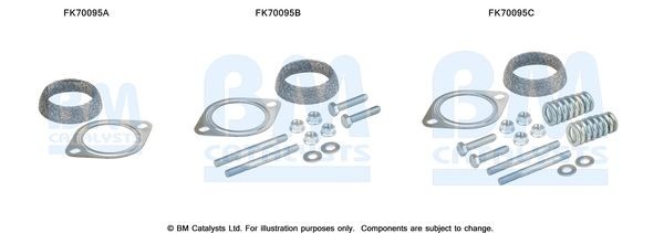 BM CATALYSTS Mounting Kit, exhaust pipe Article number: FK70095 cheaply