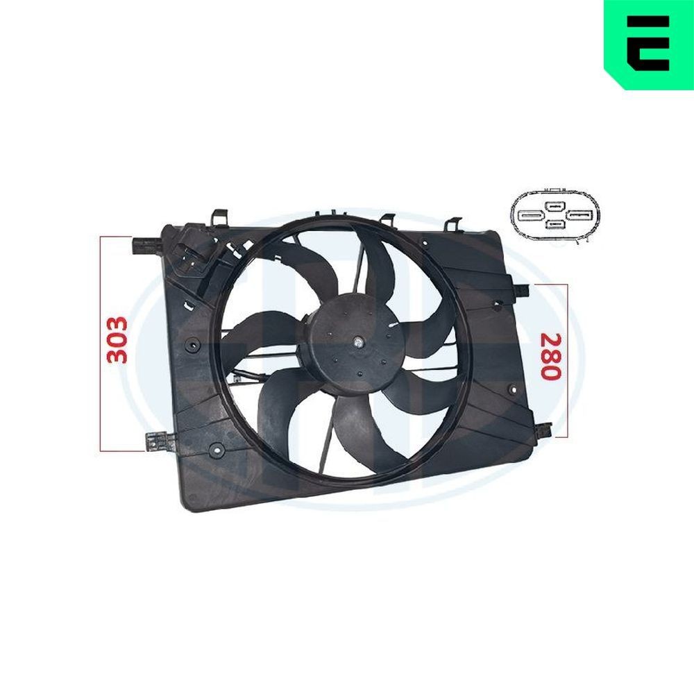 ERA Fan, radiator Article number: 352098 cheaply