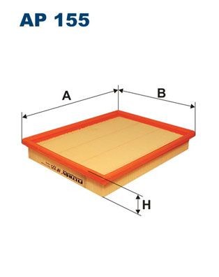 FILTRON Air filter Article number: AP 155 cheaply