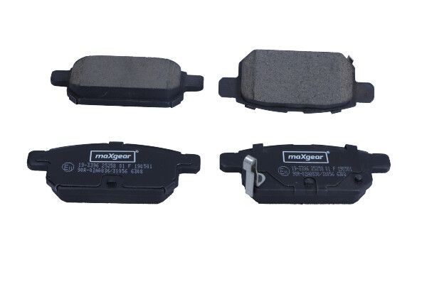 MAXGEAR Brake pad set Article number: 19-3396 cheaply