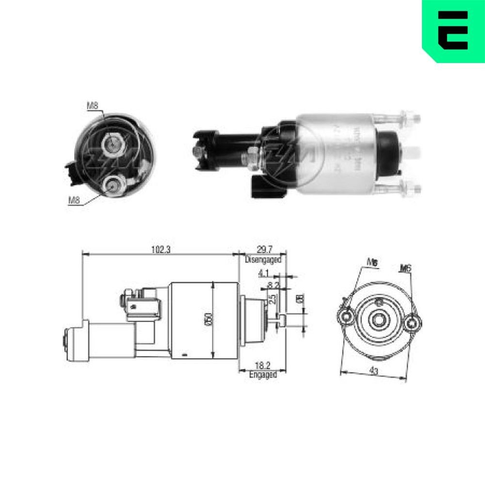 ERA Starter solenoid Article number: ZM3705 cheaply