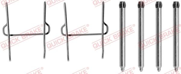 QUICK BRAKE 109-1081 Monteringssæt til bremseklodser AX 1.0 45 HK Benzin 1998
