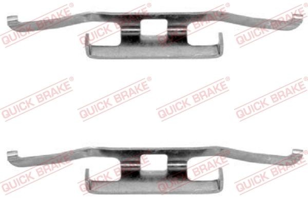 QUICK BRAKE 109-1098 Monteringssæt til bremseklodser 3-serie 325 e 2.7 129 HK Benzin 1992