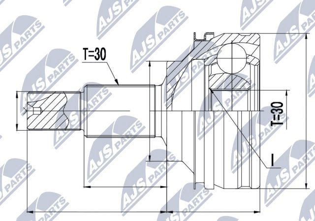 NTY Joint kit, drive shaft Article number: NPZ-TY-074 cheaply
