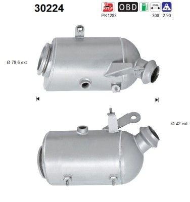 AS Catalytic converter Article number: 30224 cheaply