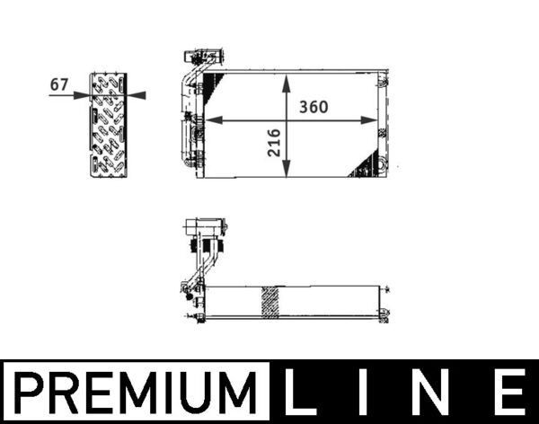 MAHLE ORIGINAL Air conditioning evaporator Article number: AE 61 000P cheaply