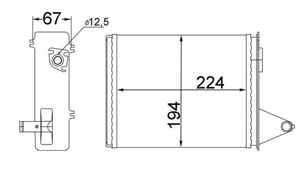 MAHLE ORIGINAL Heater matrix Article number: AH 214 000S cheaply