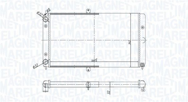 MAGNETI MARELLI Engine radiator Article number: 350213180700 cheaply