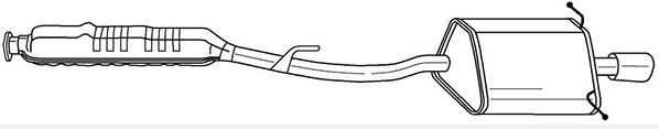 VEGAZ Rear silencer Article number: MS-481 cheaply