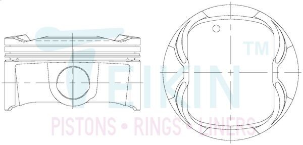 TEIKIN Piston Set Article number: 46363.STD cheaply