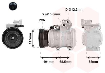 VAN WEZEL Air conditioning compressor Article number: 8301K715 cheaply