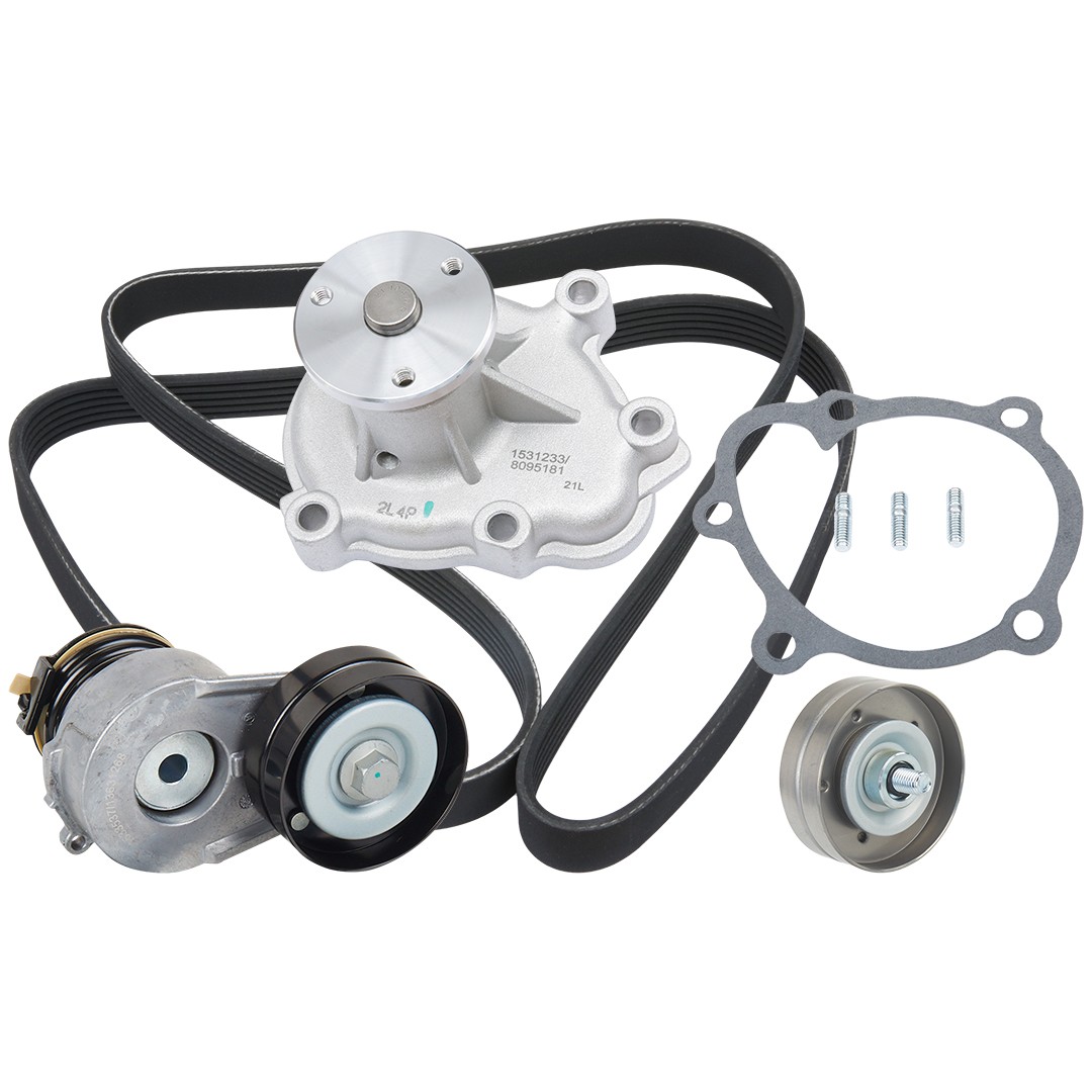 RIDEX Water Pump + V-Ribbed Belt Kit Article number: 4172P0074 cheaply