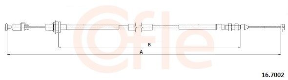 COFLE Throttle cable Article number: 92.16.7002 cheaply