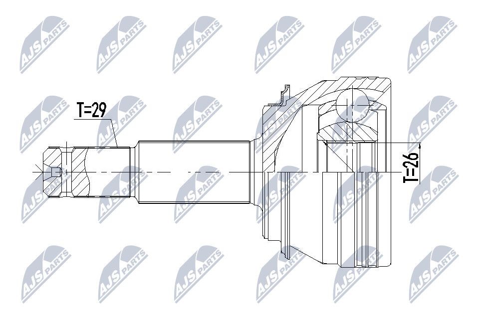 NTY Joint kit, drive shaft Article number: NPZ-NS-092 cheaply
