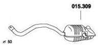 PEDOL Rear silencer Article number: 015.309 cheaply
