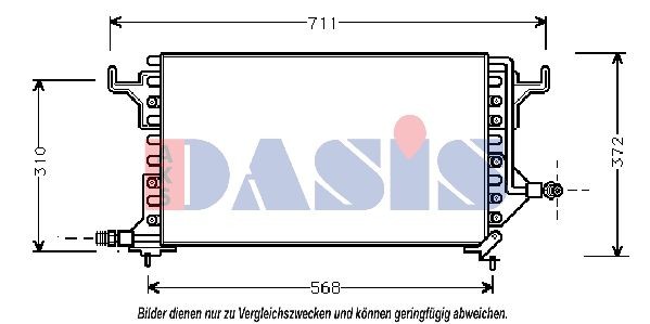 AKS DASIS Air conditioning condenser Article number: 062070N cheaply