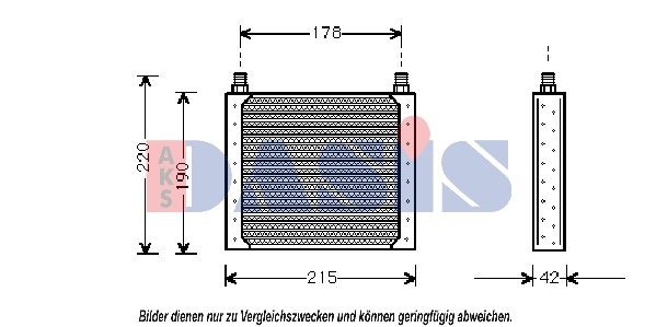 AKS DASIS Engine oil cooler Article number: 186100N cheaply