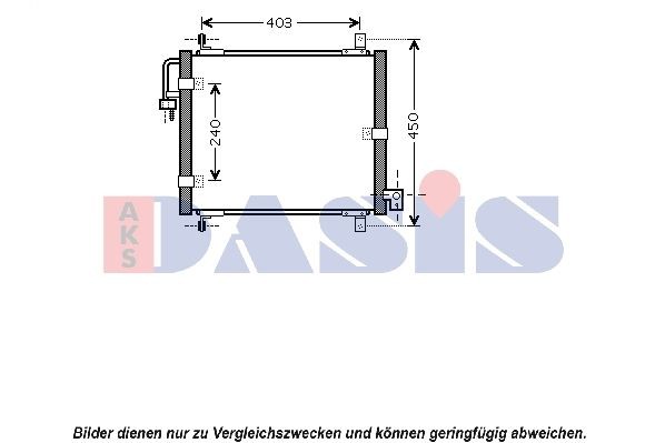 AKS DASIS Air conditioning condenser Article number: 512004N cheaply