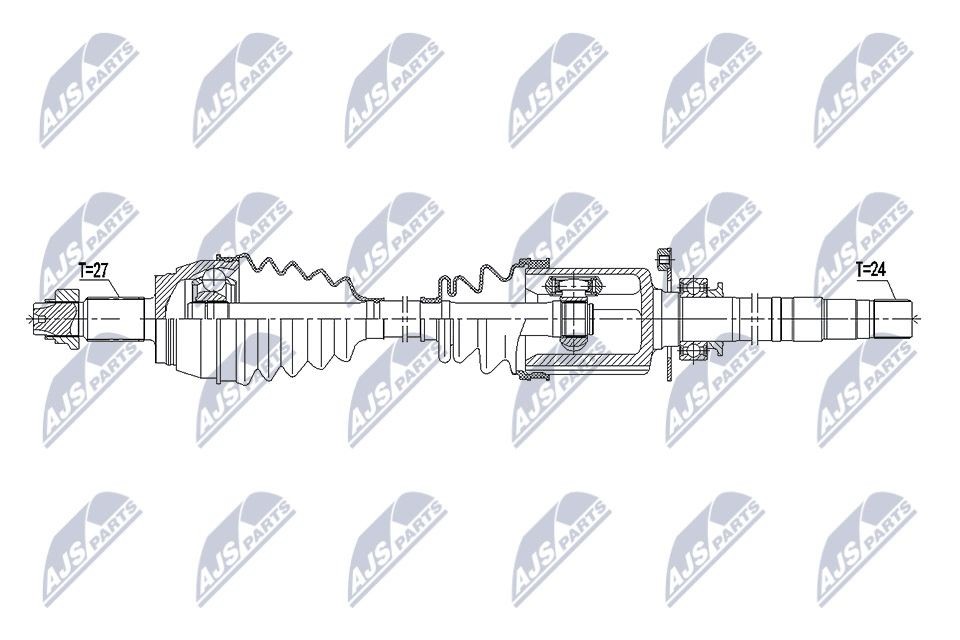NTY Drive shaft Article number: NPW-FT-041 cheaply