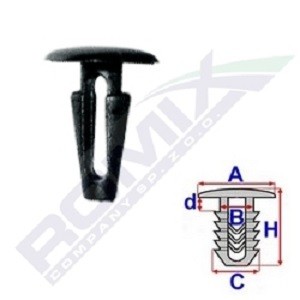 ROMIX Clip, trim / protective strip Article number: B14737 cheaply