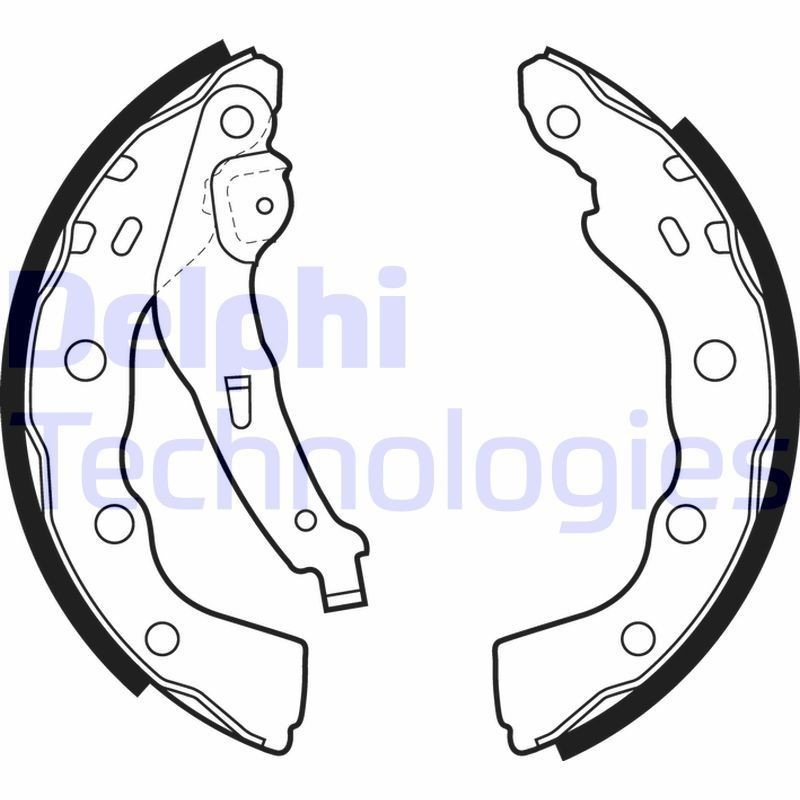 DELPHI Brake Shoe Set Article number: LS1880 cheaply