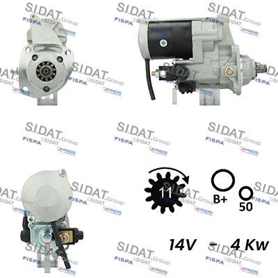 SIDAT Starter motor Article number: S12DE0374A2 cheaply