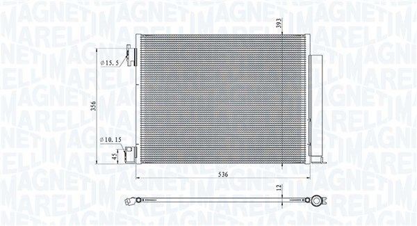 MAGNETI MARELLI Air conditioning condenser Article number: 350203101500 cheaply