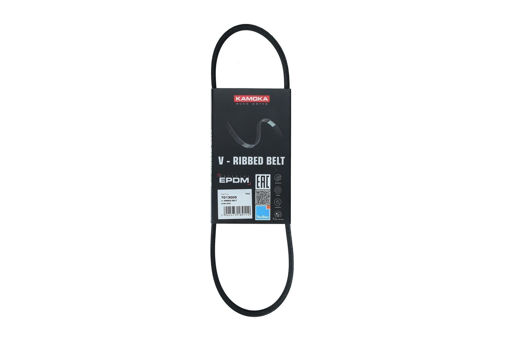 KAMOKA Serpentine belt Article number: 7013005 cheaply