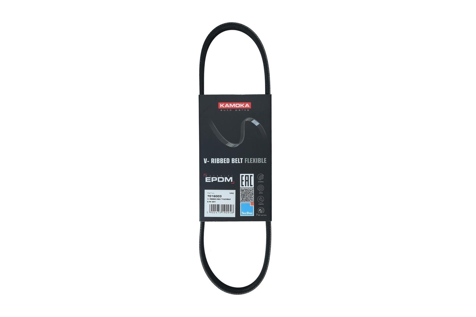KAMOKA Serpentine belt Article number: 7016003 cheaply