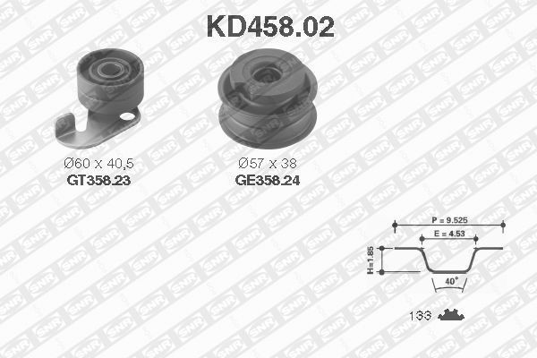 SNR Hammasrihma komplekt Artikli number: KD458.02 soodsalt