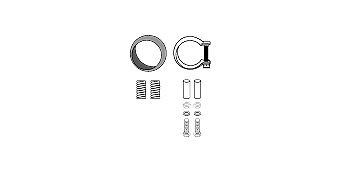 HJS Mounting Kit, catalytic converter Article number: 82 14 1886 cheaply