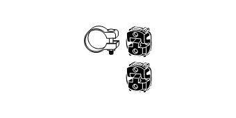 HJS Exhaust mounting kit Article number: 82 21 6885 cheaply