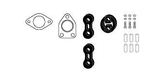 HJS Exhaust mounting kit Article number: 82 45 7810 cheaply
