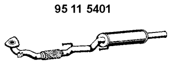 EBERSPÄCHER Front Silencer Article number: 95 11 5401 cheaply
