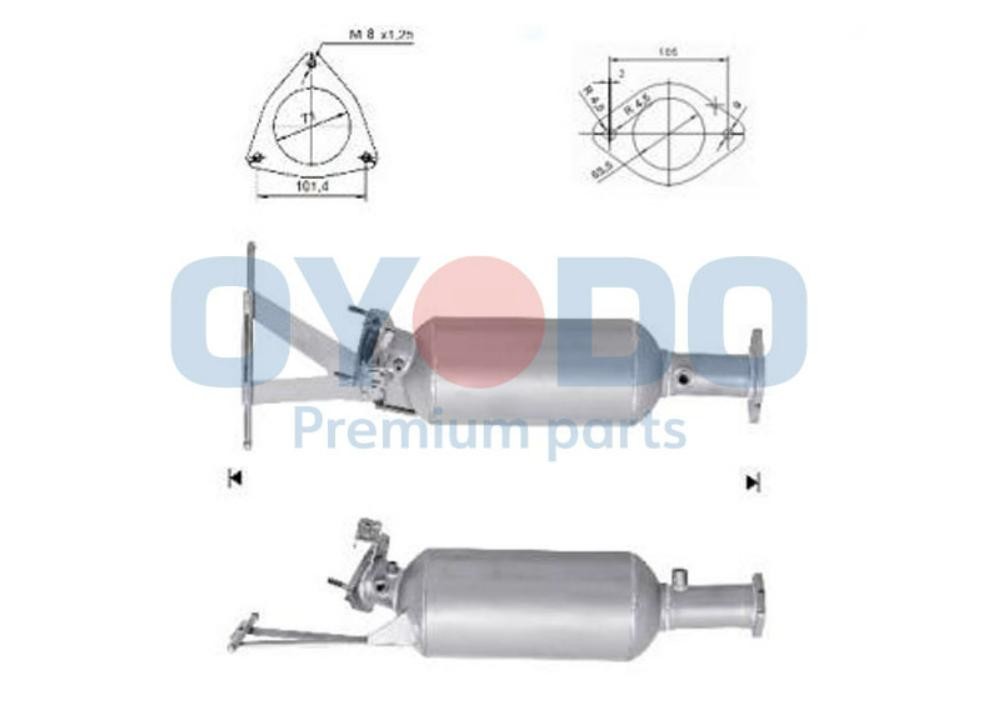 Oyodo Diesel particulate filter Article number: 20N0078-OYO cheaply