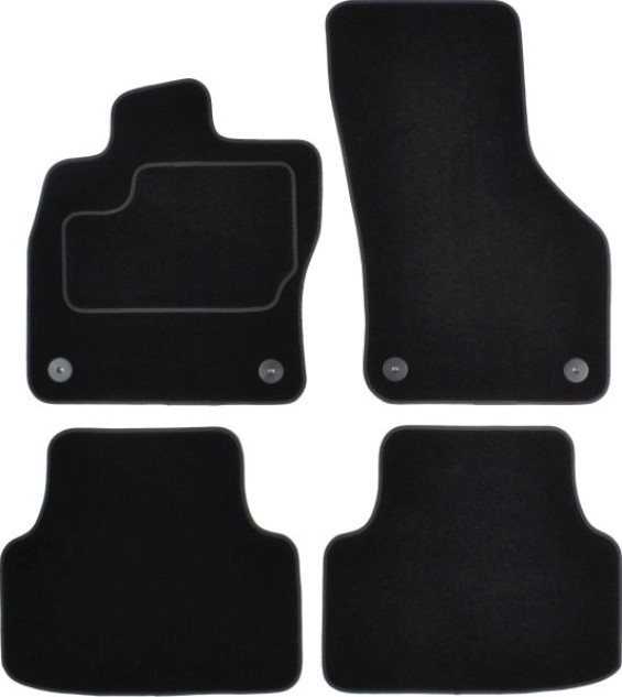CUSTOPOL SKO85C Floor mats OCTAVIA 2.0 TSI RS 245 PS Petrol 2021