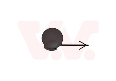 VAN WEZEL 3750557 Flap, tow hook CORSA 1.3 CDTI (L08, L68) 90 PS Diesel 2014